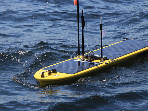 The Gulf Explorer Wave Glider SV3 in the Gulf of Mexico.