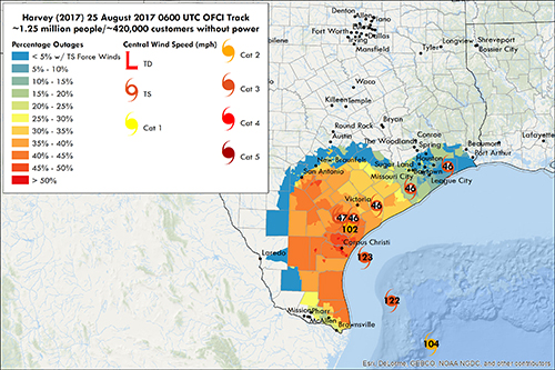 Harvey Could Knock-Out Power for 1.25 million Texans, Texas A&M Expert Says