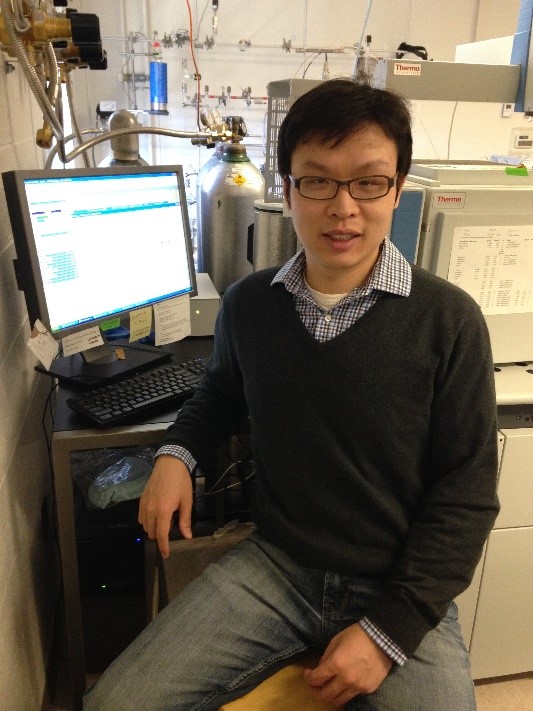 Dr. Yige Zhang, assistant professor in the Department of Oceanography.