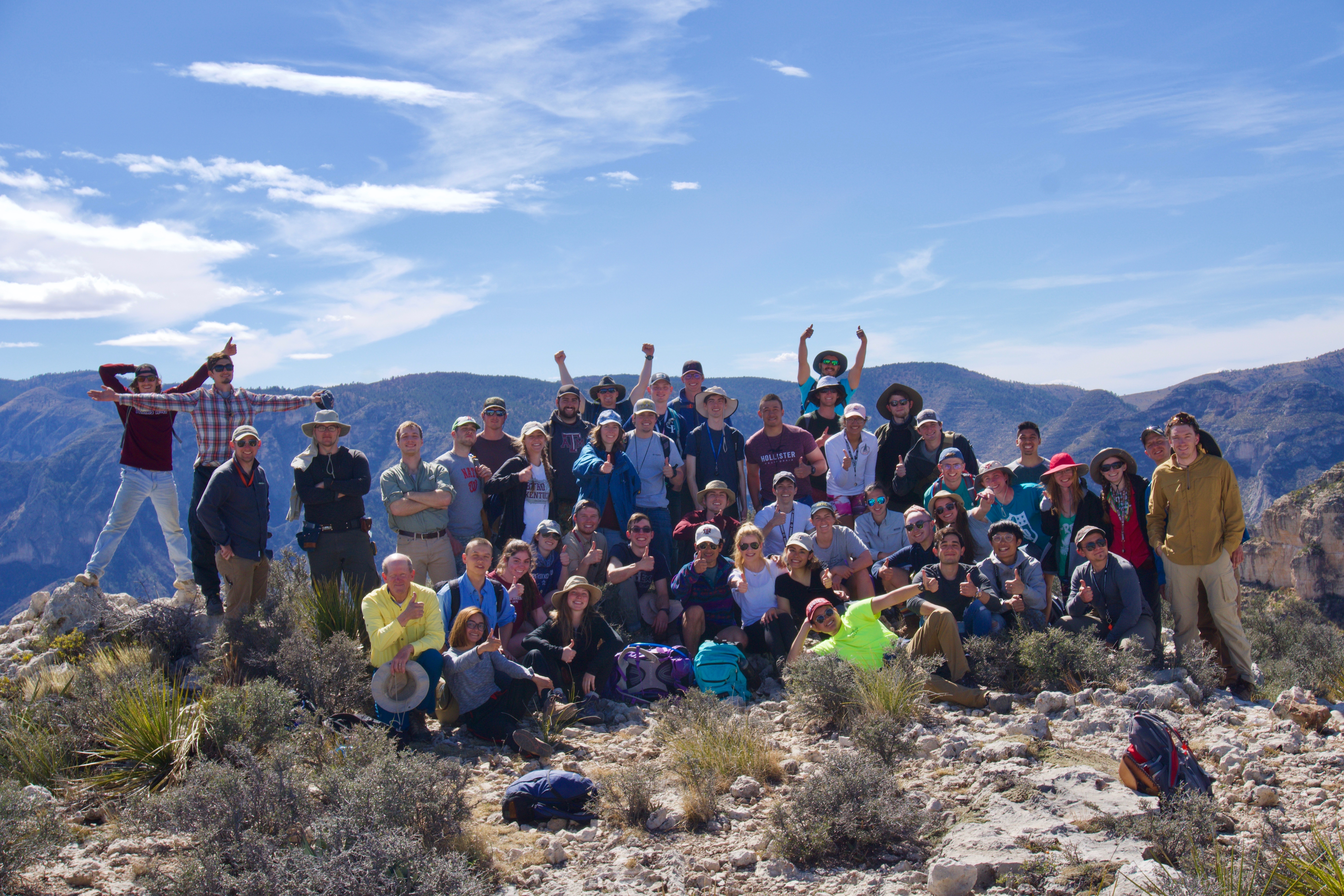 Group photo of Spring 2018 Field Methods class (Photo courtesy of Dr. Nick Perez)