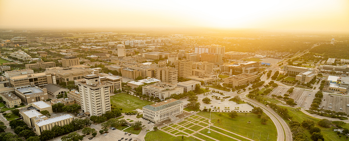 Aerial of Texas A&M University Campus. Credit: Texas A&M University Division of Marketing & Communications