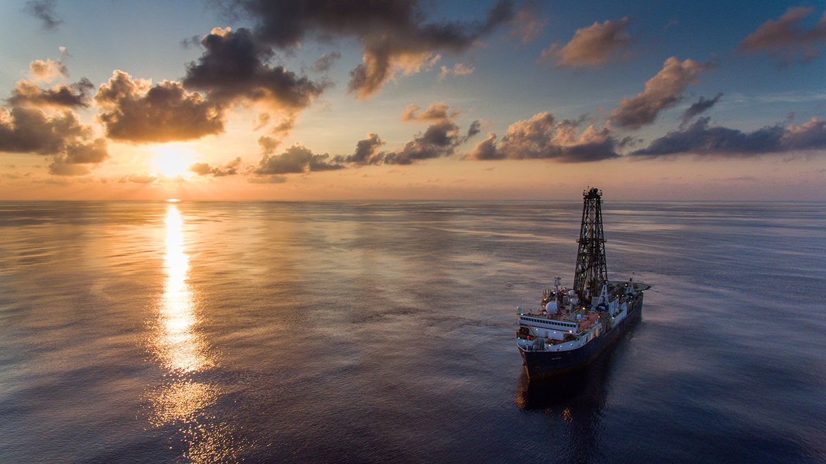 The JOIDES Resolution. (Photo by IODP.)