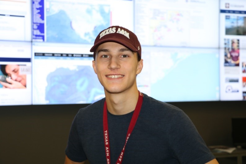 New Oceanography freshman, Hunter Adams. (Photo courtesy of Bumsoo Kim.)