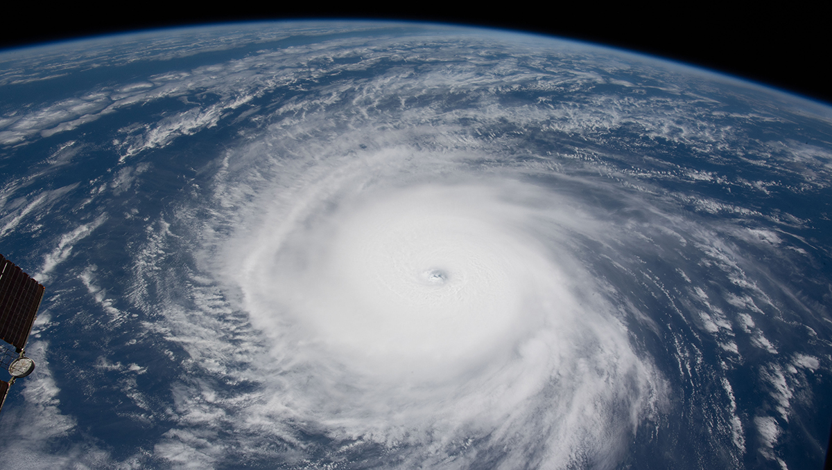 Hurricane Hector, pictured from the International Space Station, Aug. 7, 2018. (Image credit: NASA)