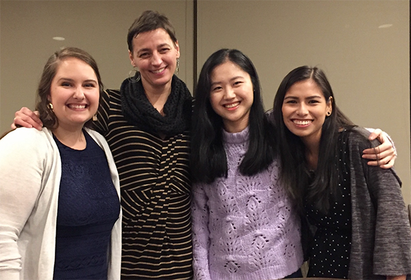 Dr. Courtney Schumacher’s group at their annual holiday banquet. (Photo Courtesy of Montana Etten-Bohm)