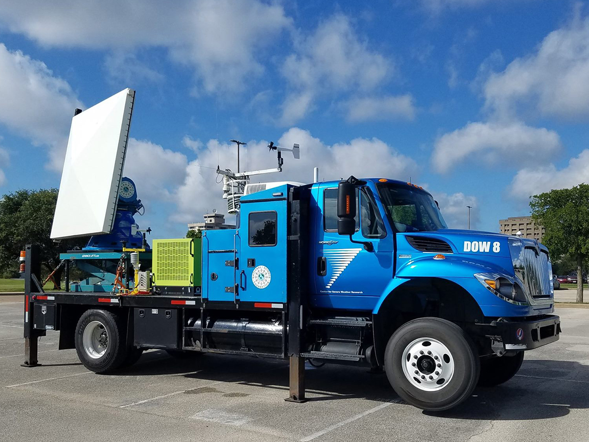 An NSF Doppler on Wheels was a highlight of the 2017 REU.