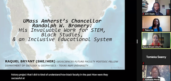 Bryant showcases the impact of Dr. Randolph Bromery and his invaluable work for STEM, Black studies, and an inclusive educational system. (Photo courtesy of Ali Snell.)