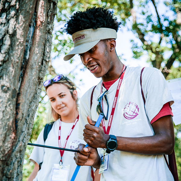 GeoX campers learning research techniques at the Triple JJJ Ranch in Somerville. (Photo courtesy of the Texas A&M Foundation.)