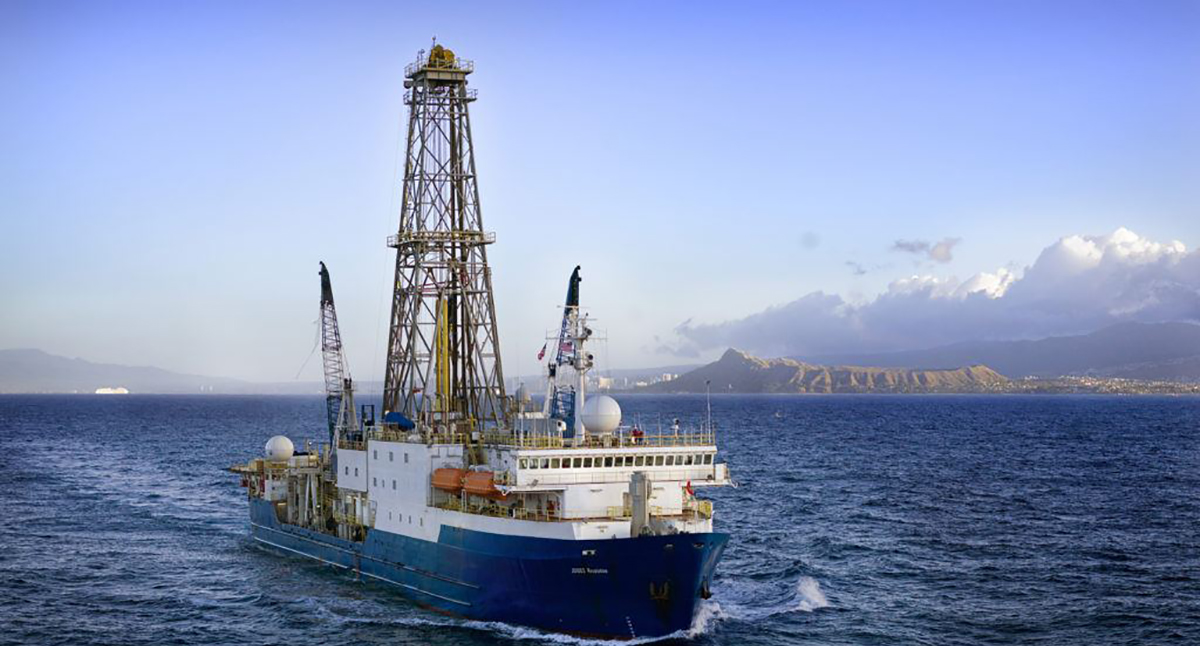  The JOIDES Resolution research drillship. (Photo by IODP.)