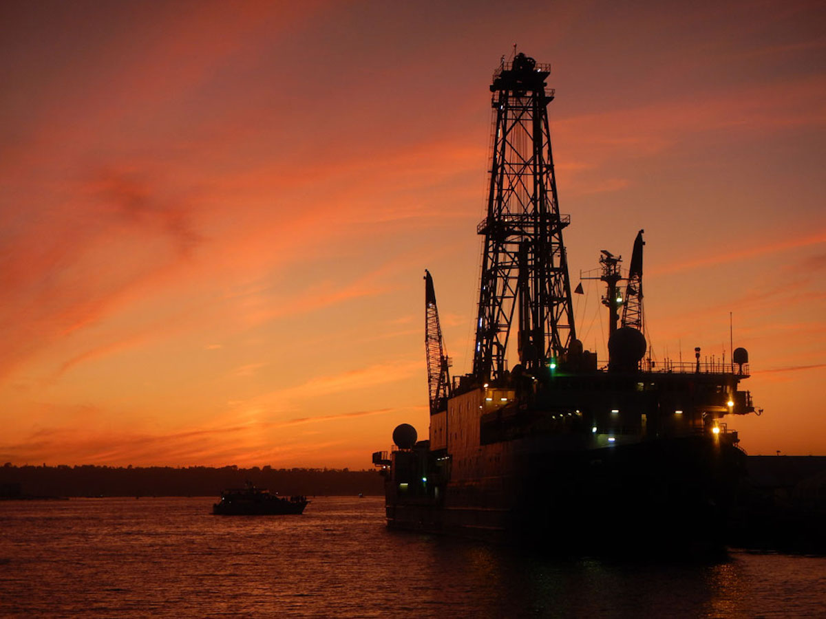 The JODIES Resolution awaiting departure while docked in port at San Diego, CA. (Photo credit: Tobias Hofig.)