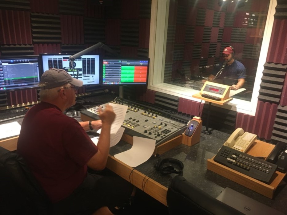 James Fiorendino and Mark Edwards, recording the show. (Photo courtesy of Bumsoo Kim.)