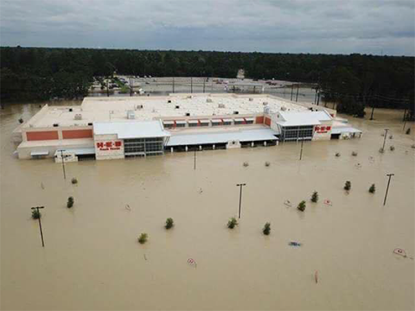 The Kingwood HEB grocery store also flooded. (Photo courtesy of Kaylin Krienke.)