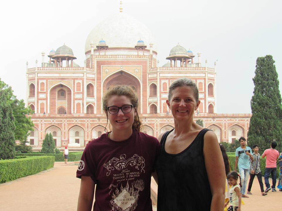 Melanie Bowen and Dr. Denise K. Kulhanek in New Dehli. (Photo courtesy of Dr. Denise K. Kulhanek.)