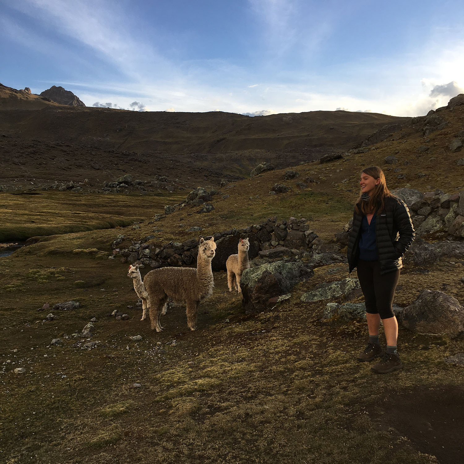 Victoria Scriven during a study abroad in the Peru Andes. (Photo Courtesy of Victoria Scriven)