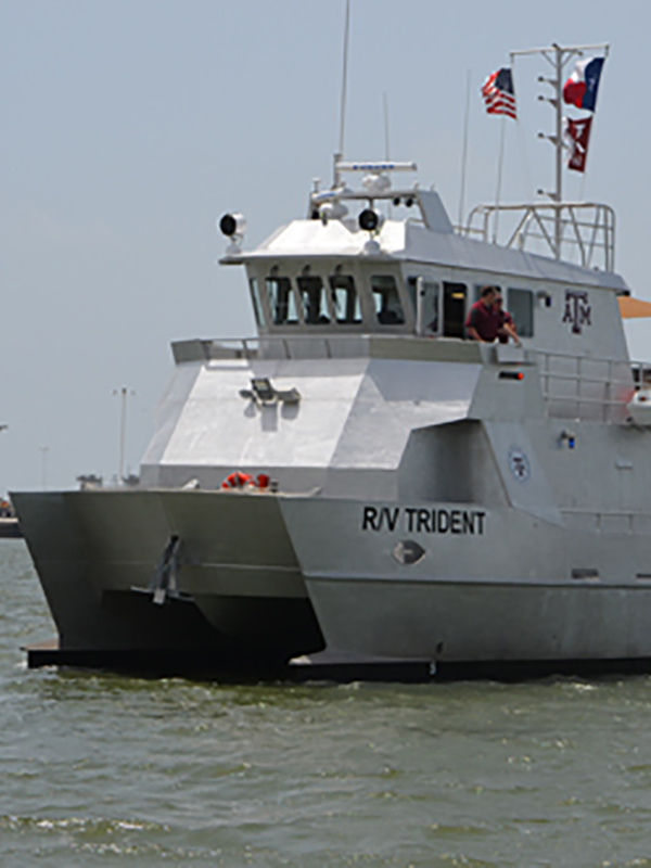 Image of the R/V Trident. Image credit: Texas A&M University Galveston.