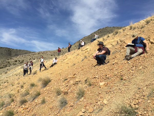 Students getting the lay of the land. Photo by Michelle Cherpa.