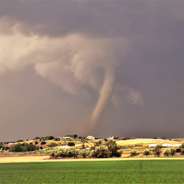 One of the tornadoes produced by the supercell near McCook, Nebraska (Photo by Tim Logan)