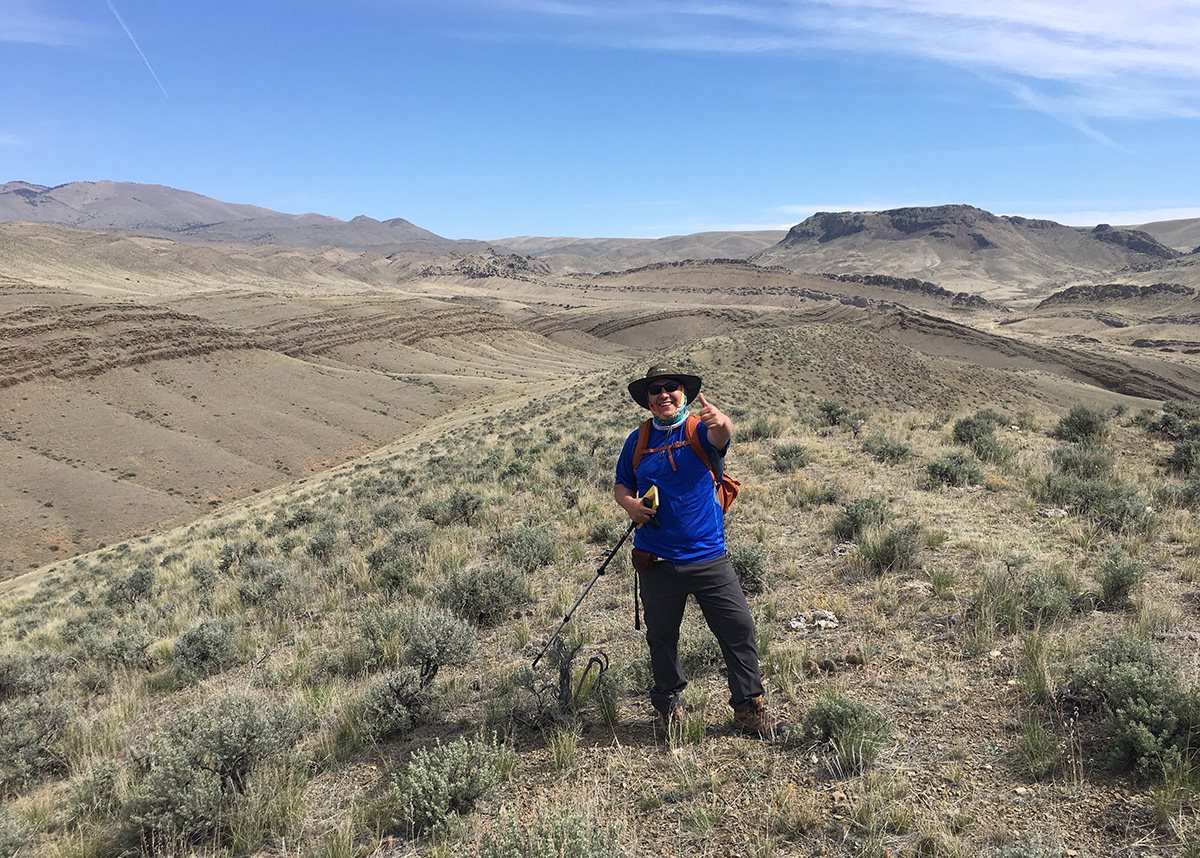 Martinez at field camp in Montana, Summer 2019. (Photo courtesy of Michael Martinez.)