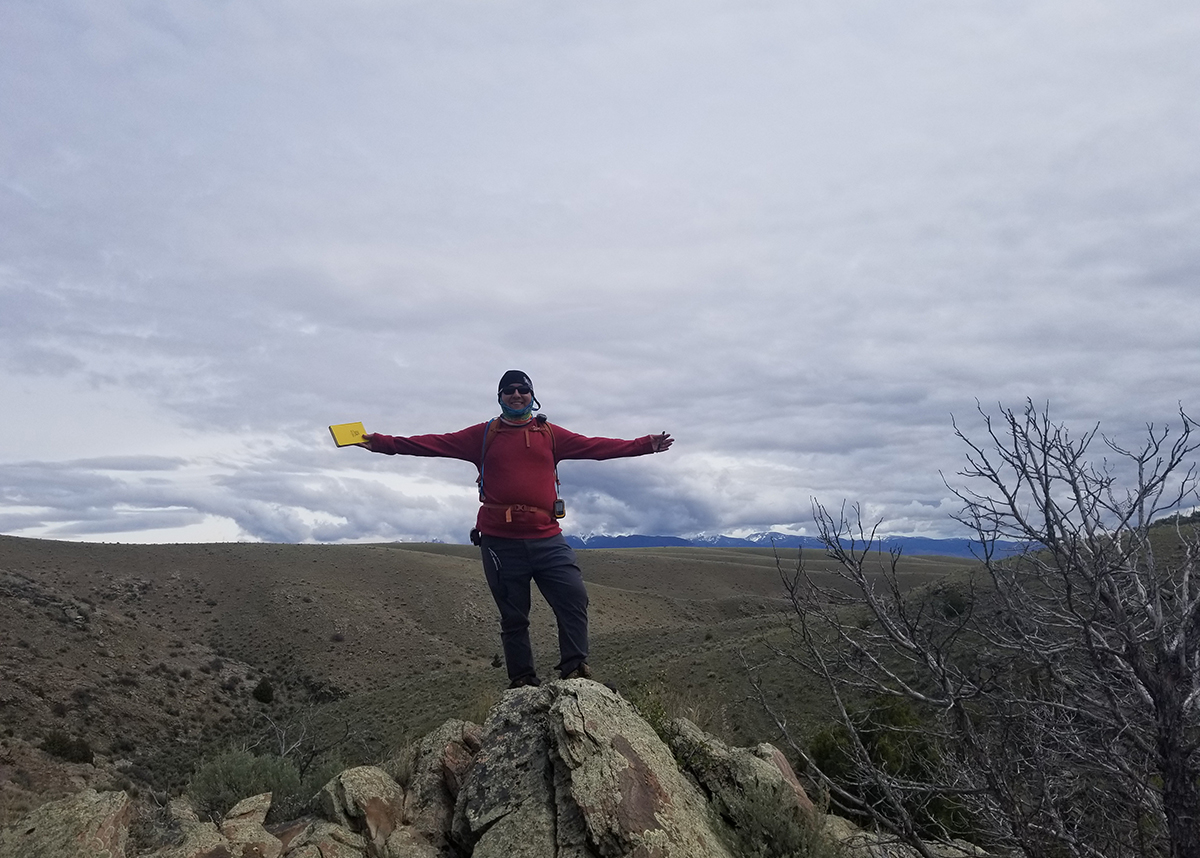 Martinez at field camp in Montana, Summer 2019. (Photo courtesy of Michael Martinez.)